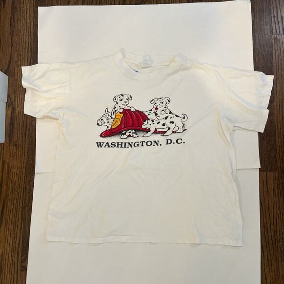Dalmatians Washington DC T Shirt Streetwear Kidcore Dog Men’s Large Vintage - Picture 3 of 3